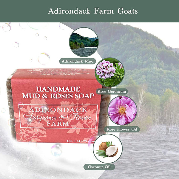 ADK Eco Mud & Rose Soap Bar 16 oz Boxed