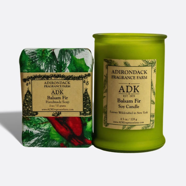 Balsam Fir Holiday Soap & Candle Set 2.7 oz