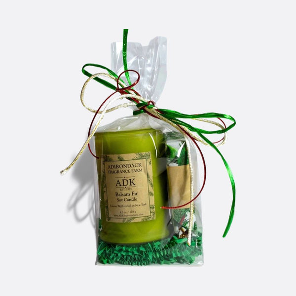 Balsam Fir Holiday Soap & Candle Set 2.7 oz