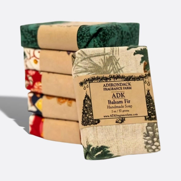 Balsam Fir Soap 2oz Cloth Wrapped (2)