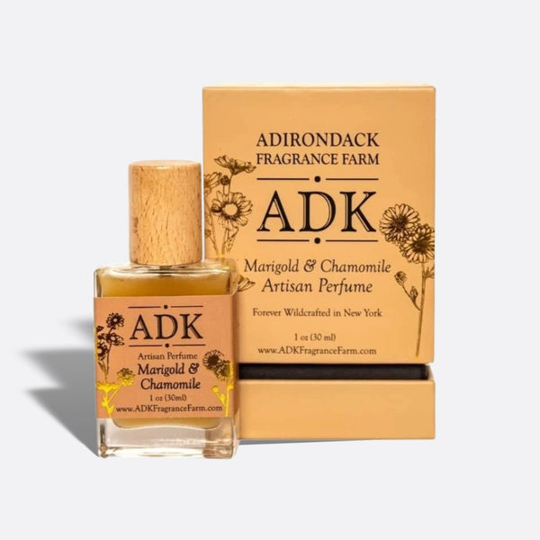 Gold ADK designed Marigold Chamomile Perfume Spray Bottle with Box