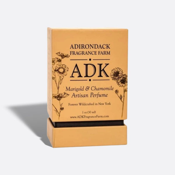 Gold ADK designed Marigold Chamomile Perfume Spray Box