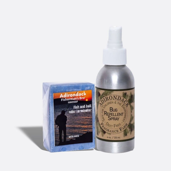 ADK Fishermans Gift Set Bug Spray 4oz and Hunters Soap Bar 4oz