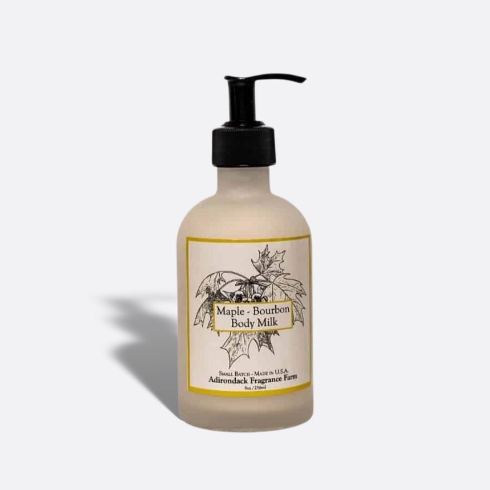 Maple Bourbon Body Milk 8oz with ADK Label