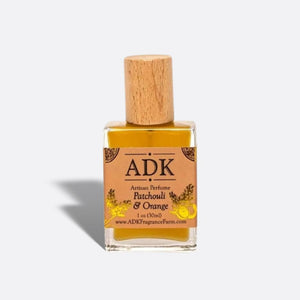 Gold ADK designed Patchouli Orange Perfume Spray Bottle with Box