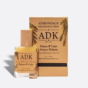 Gold ADK designed Balsam Cedar Perfume Spray Bottle with Box